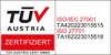 Das Zertifikat vom TÜV Austria für REISSWOLF zur ISO 27001 und ISO 27701